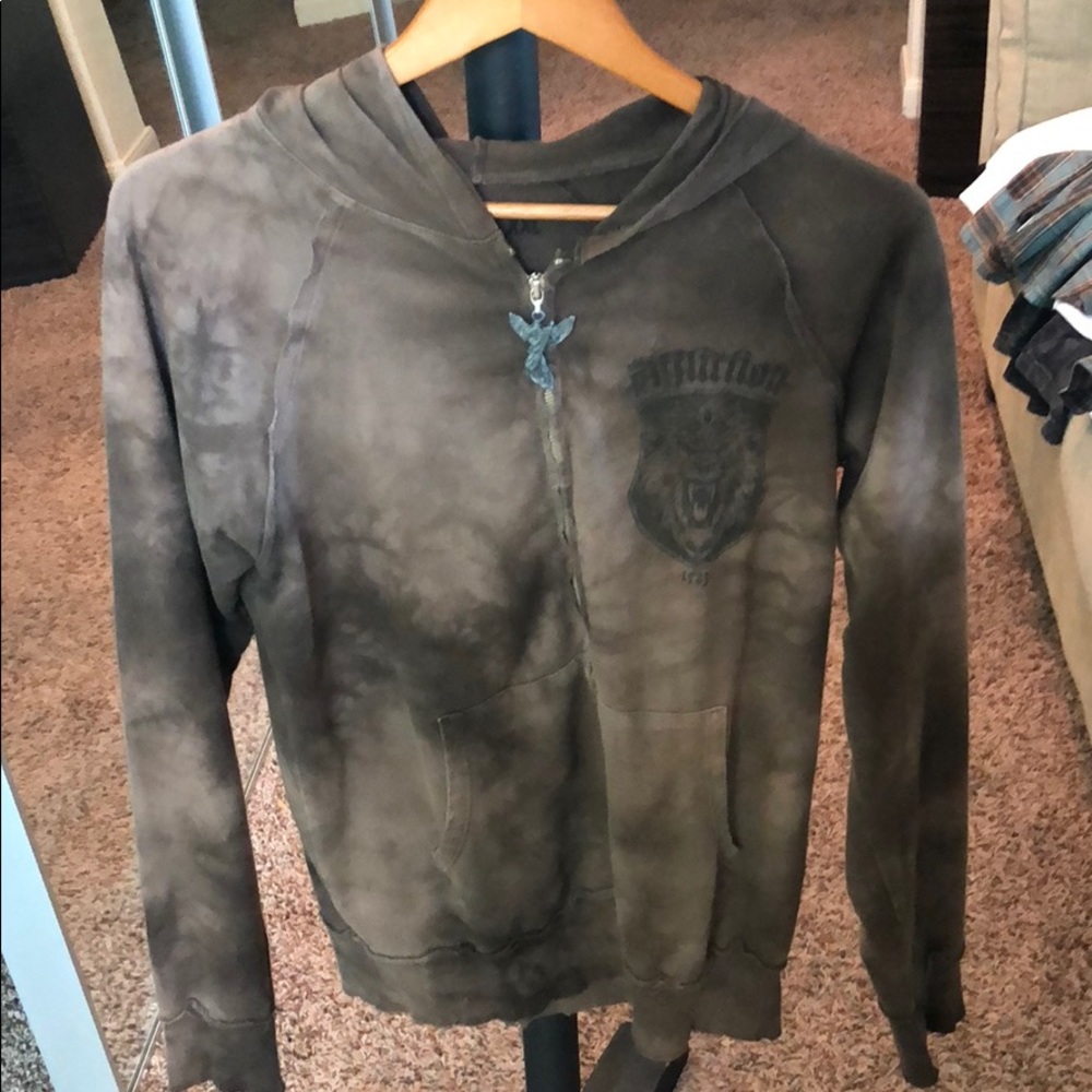 Affliction lightweight zip up jacket